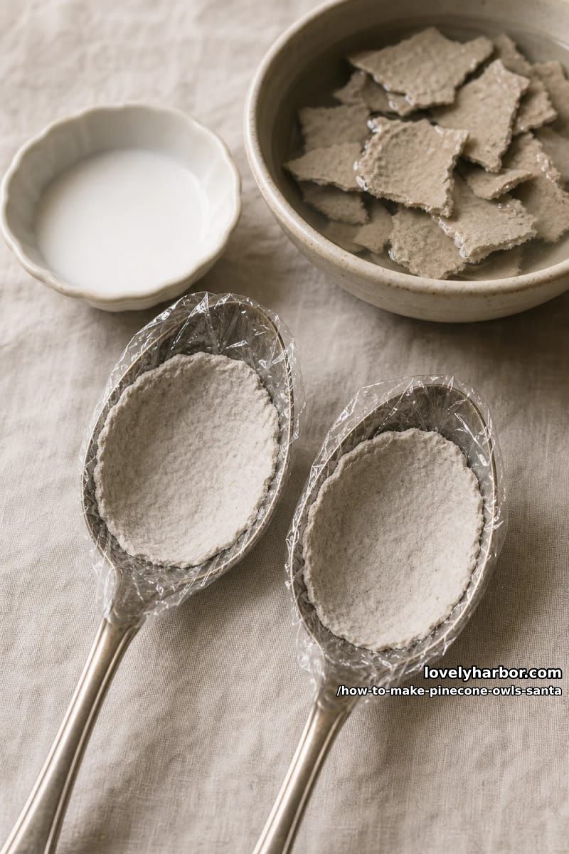 make the paper-pulp eye cups 1