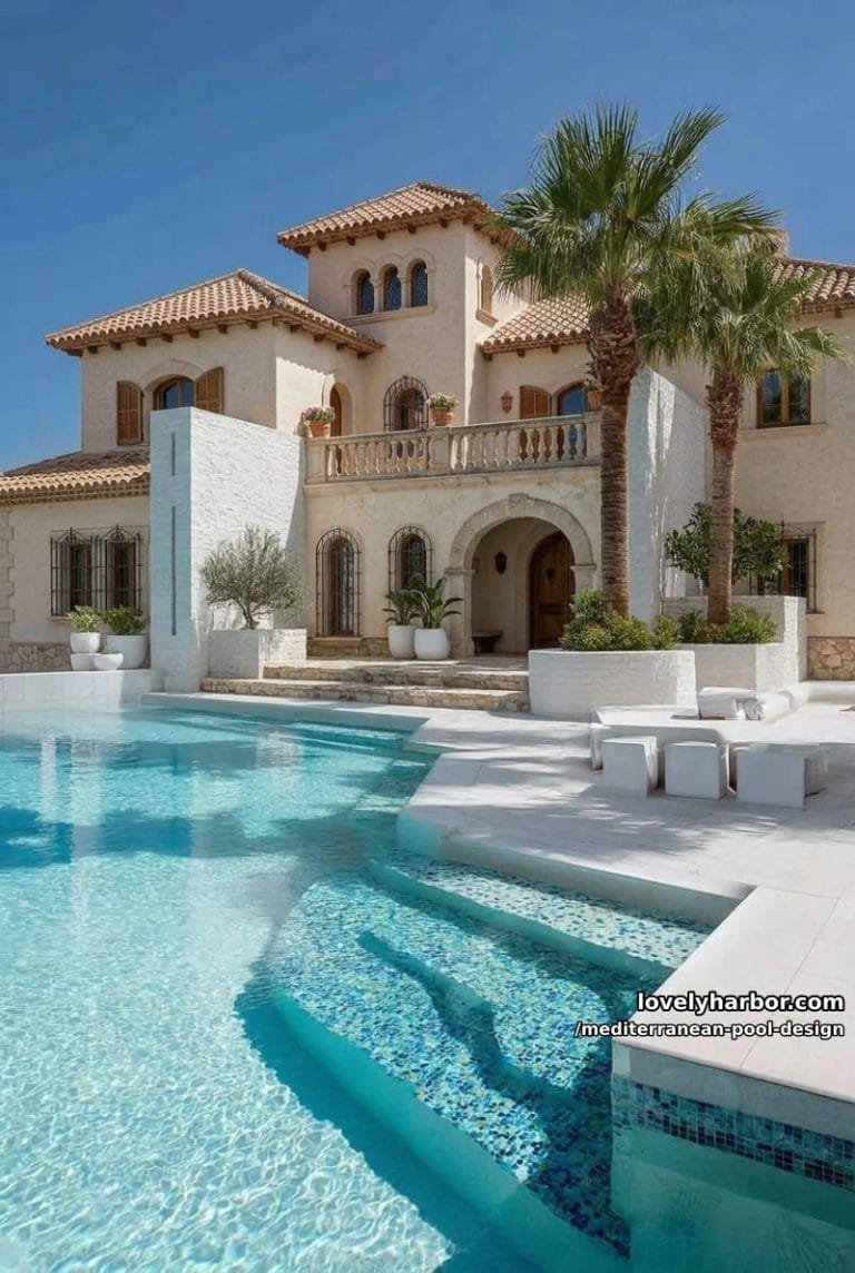 20 Mediterranean Pool Designs You'll Love - Lovely Harbor