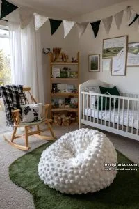 15 Cute Golf Themed Nursery Designs for a Cheerful Ambiance 15 oversized plush golf ball floor cushion for cozy nursery corners 27