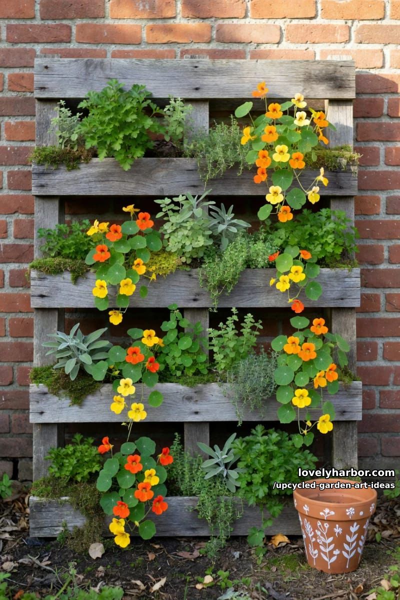 pallet vertical herb wall 1