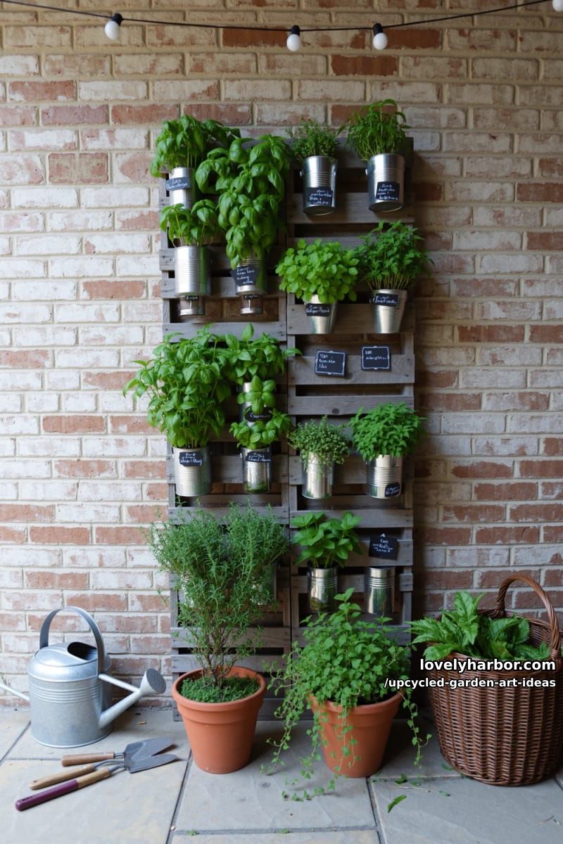 pallet vertical herb wall 1