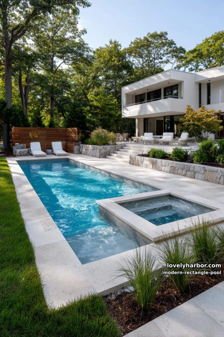 20 Elegant Rectangle Pool Designs To Inspire Your Outdoor Space ...