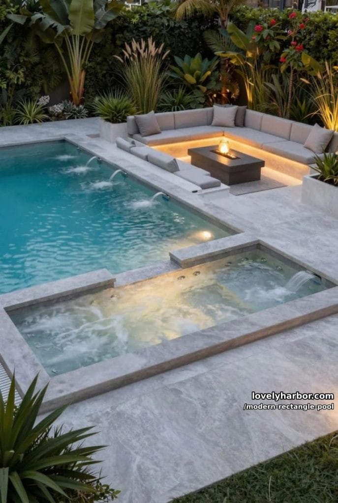 20 Elegant Rectangle Pool Designs To Inspire Your Outdoor Space ...