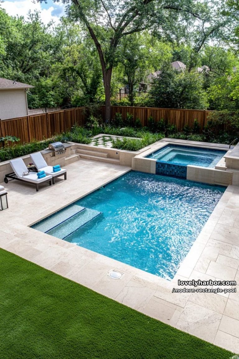 20 Elegant Rectangle Pool Designs To Inspire Your Outdoor Space ...