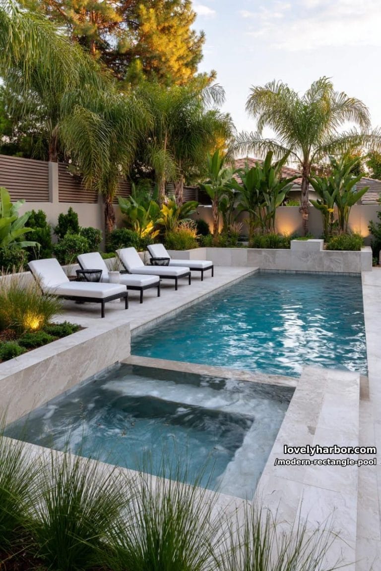 20 Elegant Rectangle Pool Designs To Inspire Your Outdoor Space ...