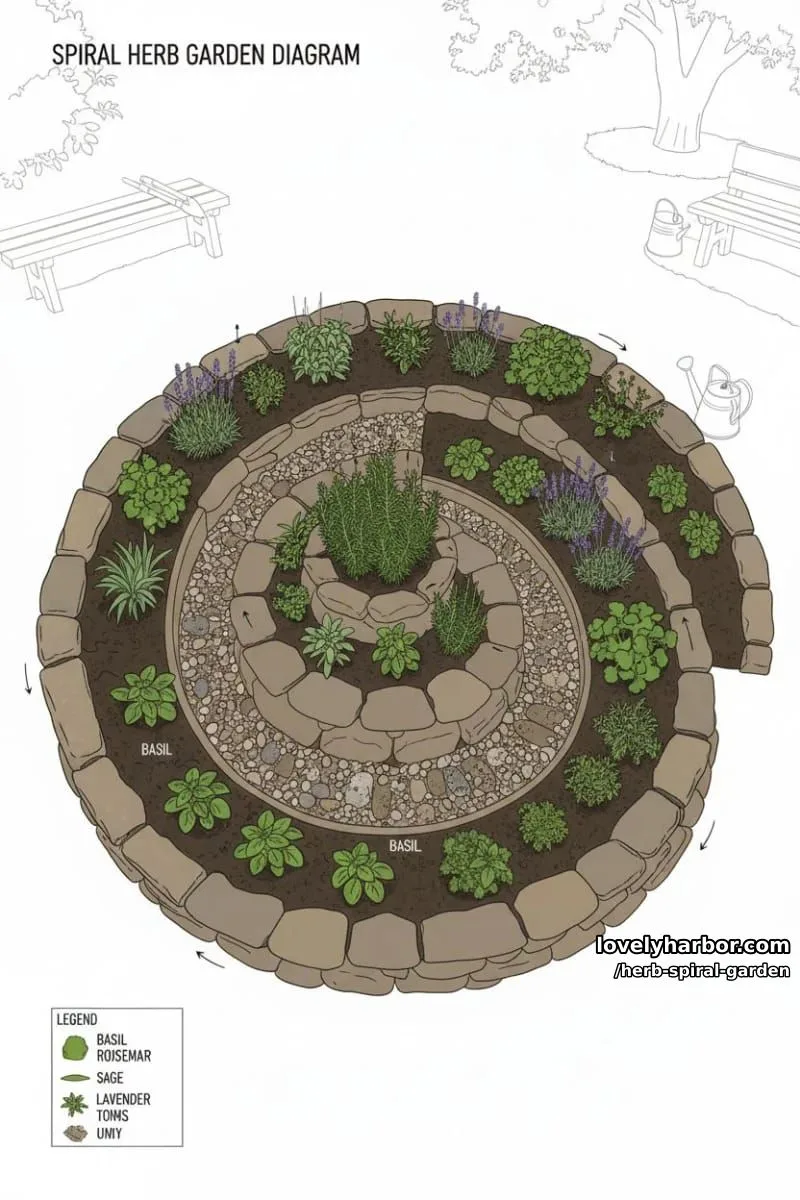20 Unique Herb Spiral Garden Designs for Modern Yards 28 spiral garden diagrams and real-life examples. 1