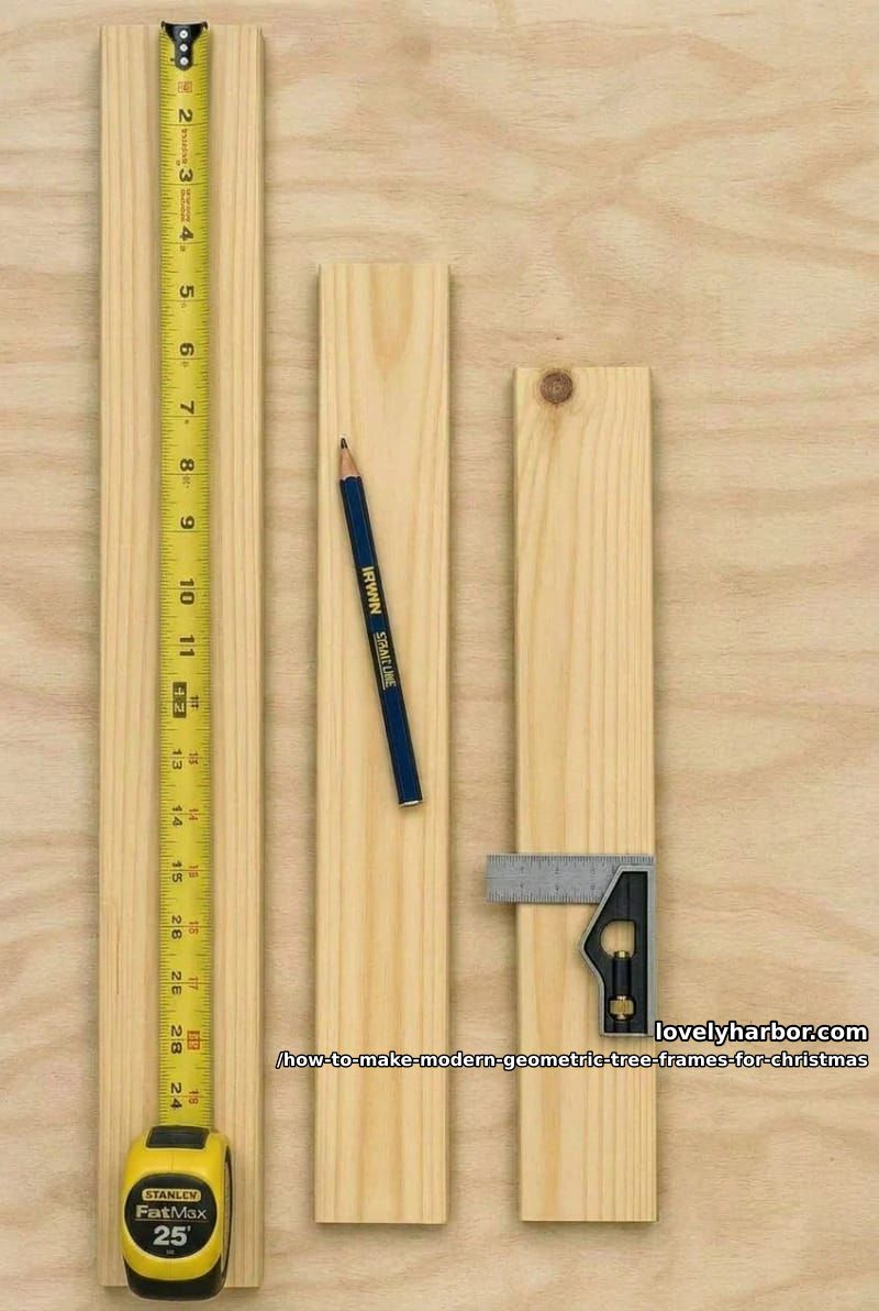 step 1: size the trio and pick your wood 1