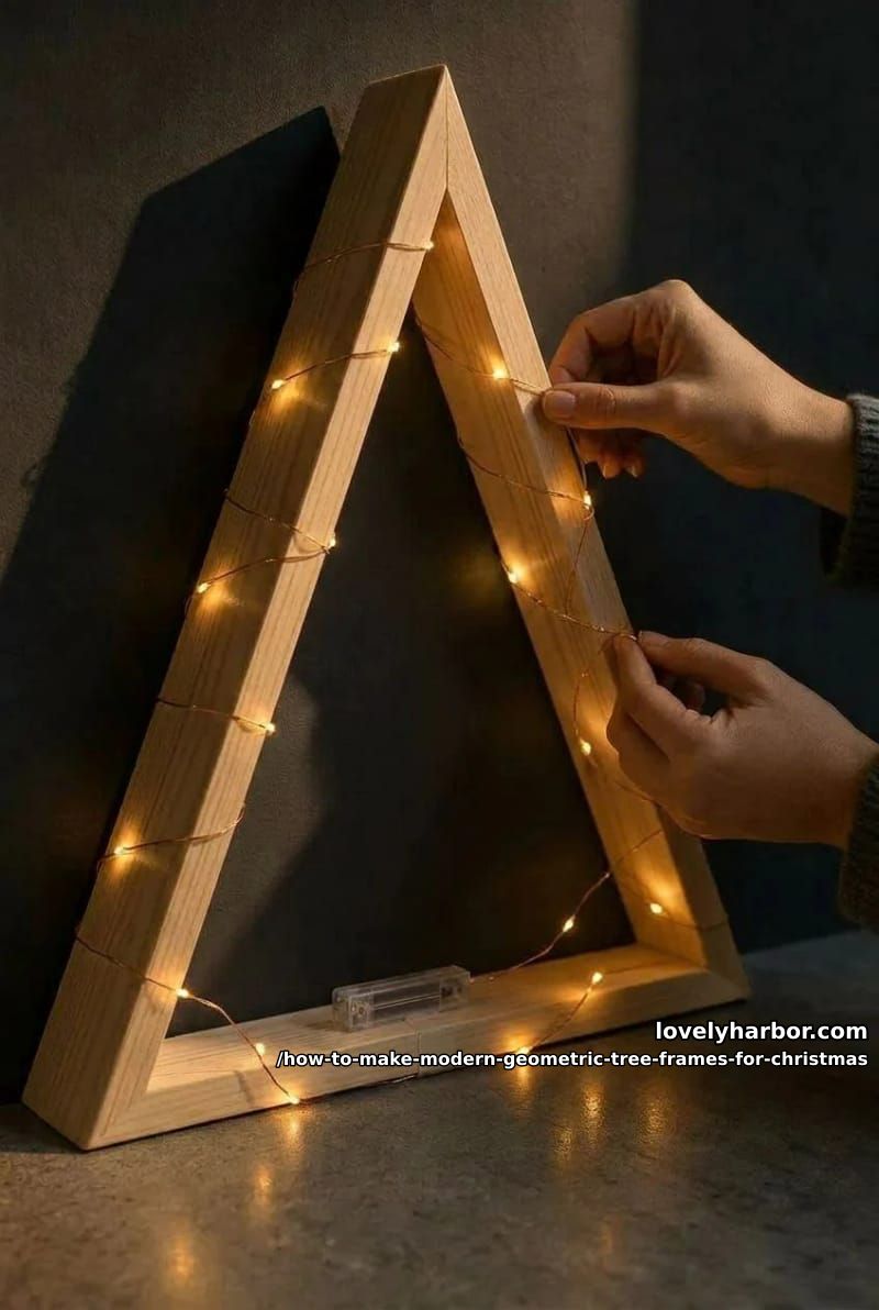 step 5: wire in the fairy lights 1