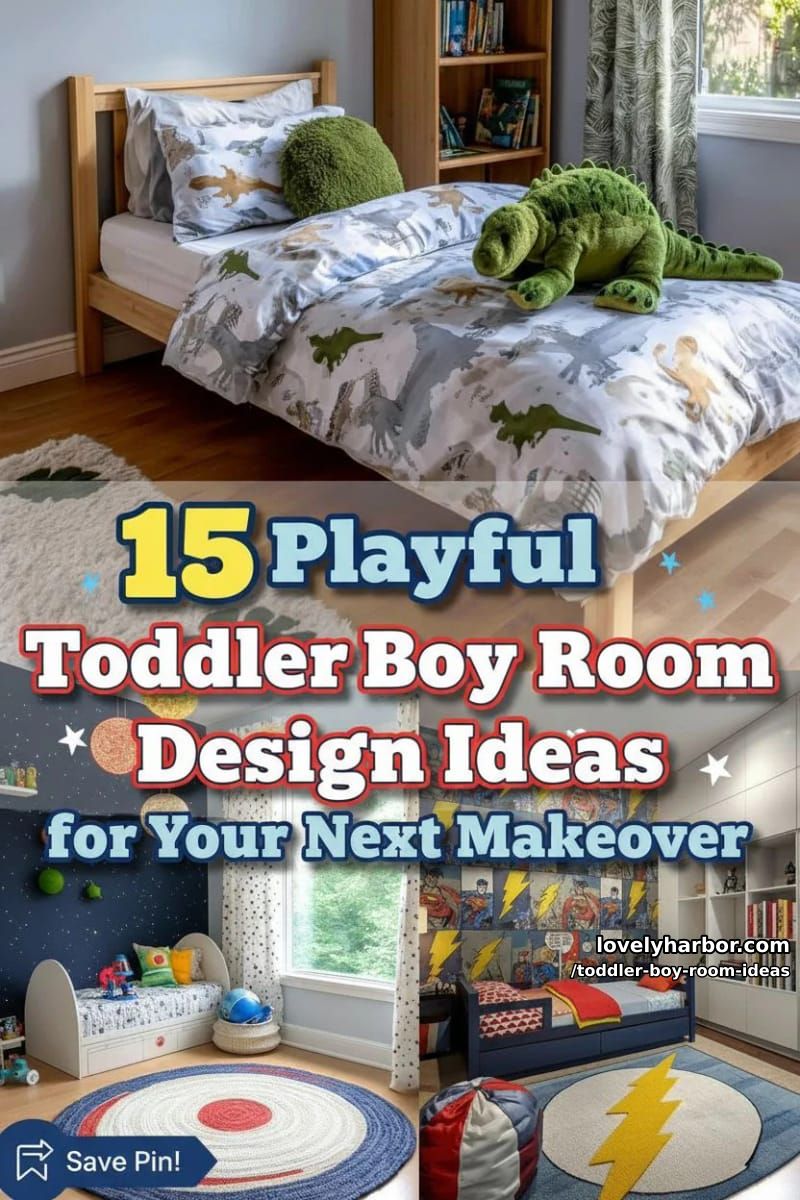 15 Playful Toddler Boy Room Design Ideas for Your Next Makeover 44 toddler boy room ideas - Collage 43