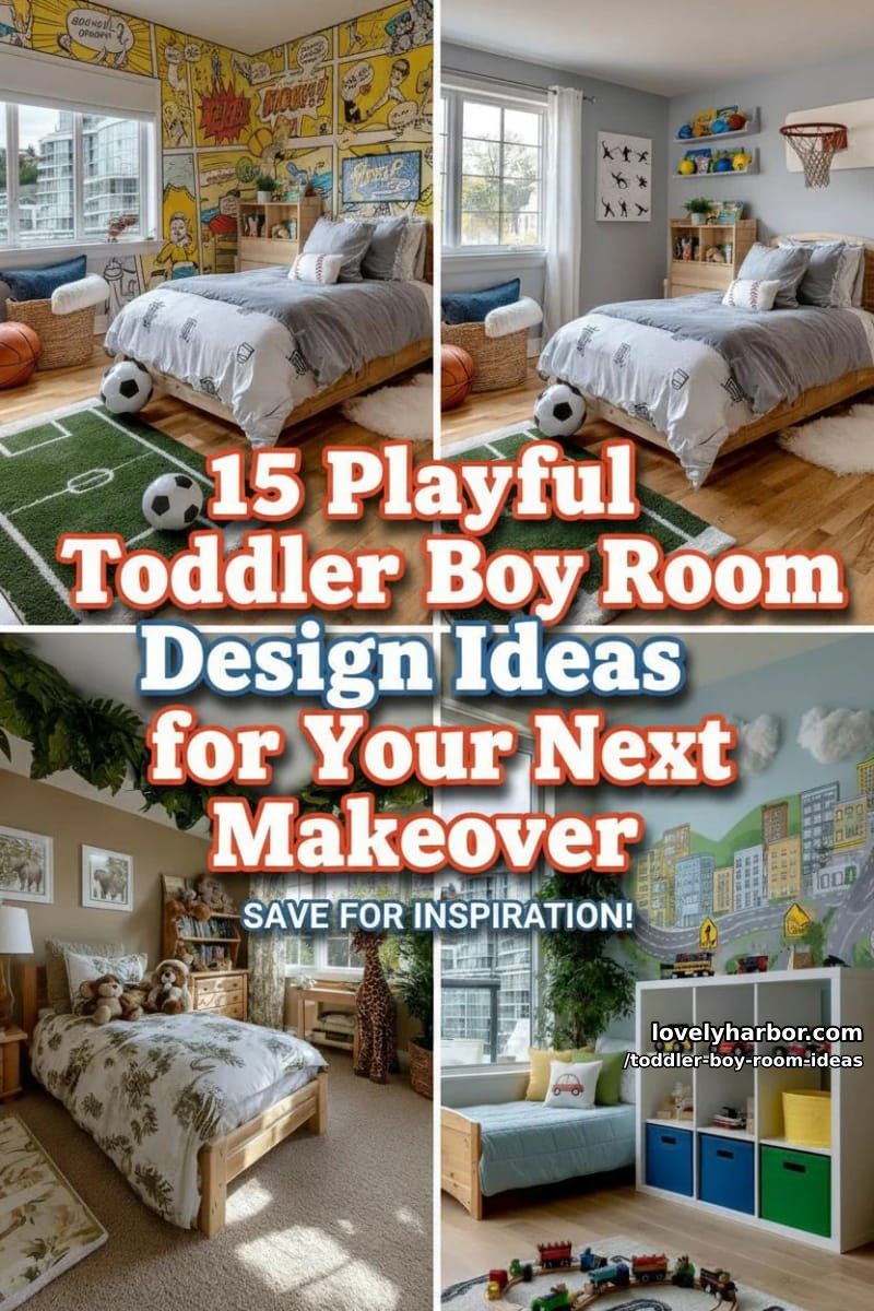 15 Playful Toddler Boy Room Design Ideas for Your Next Makeover 45 toddler boy room ideas - Collage 44