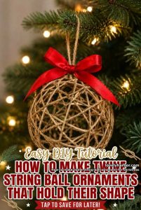 How to Make Twine String Ball Ornaments That Hold Their Shape 1 article image 1