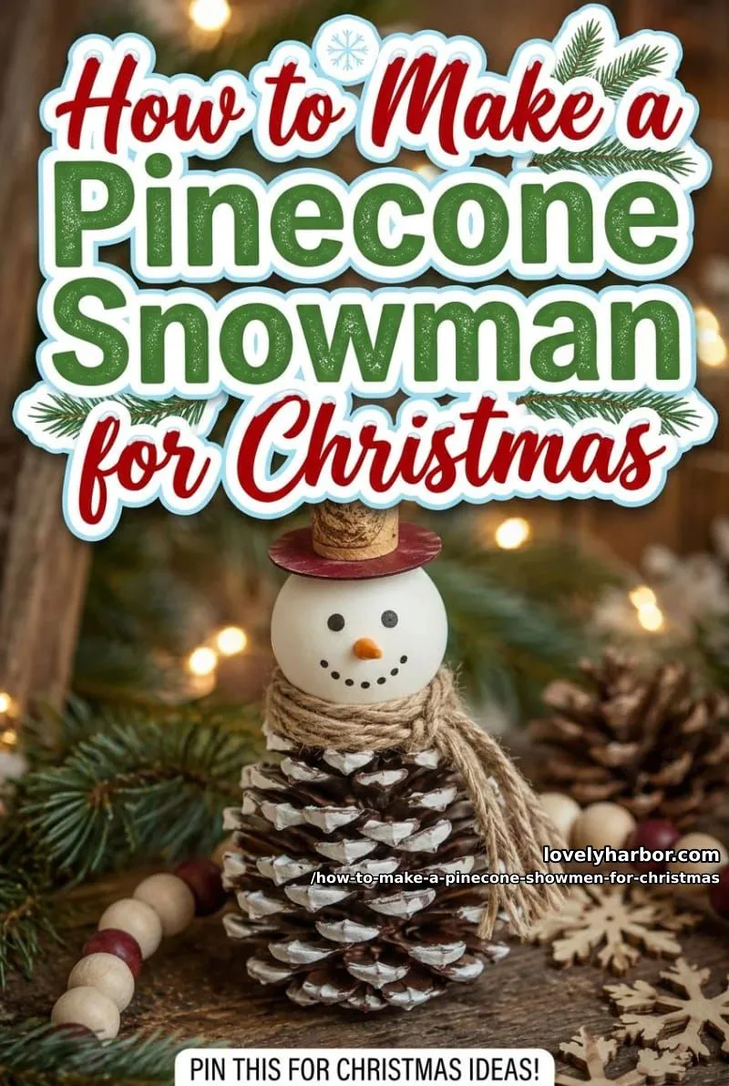How to Make a Pinecone Snowman for Christmas: DIY Guide 1 article image 1