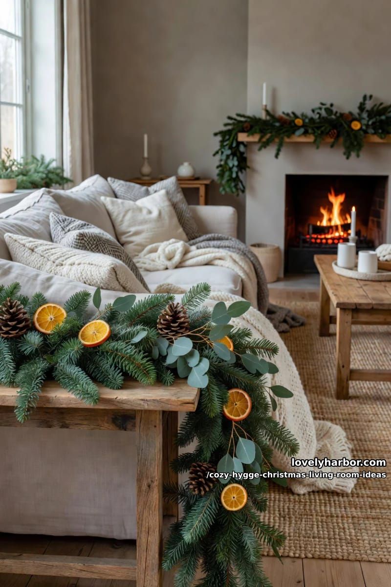 bring in real evergreen for the scent 1