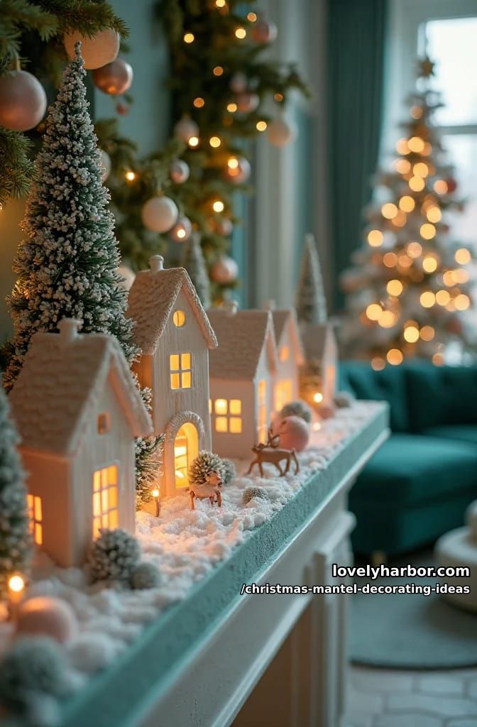 build a tiny lit village or a bottlebrush forest along the shelf 1