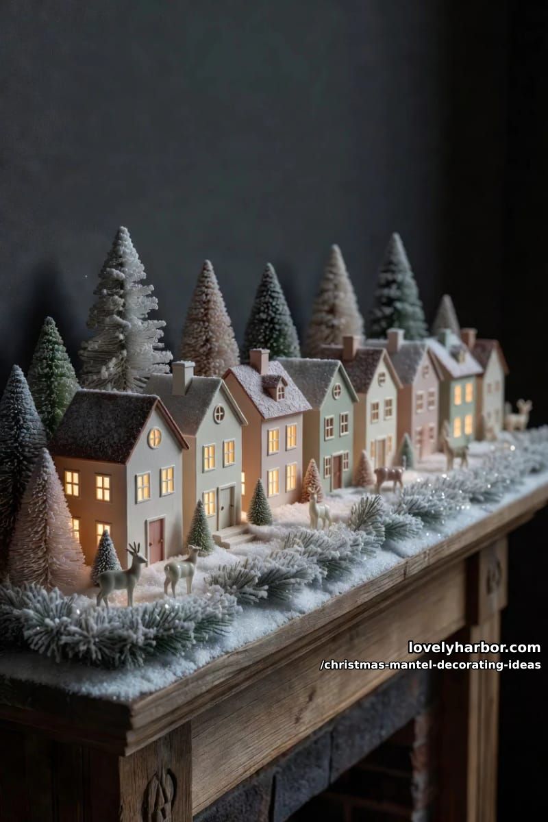 build a tiny lit village or a bottlebrush forest along the shelf 1