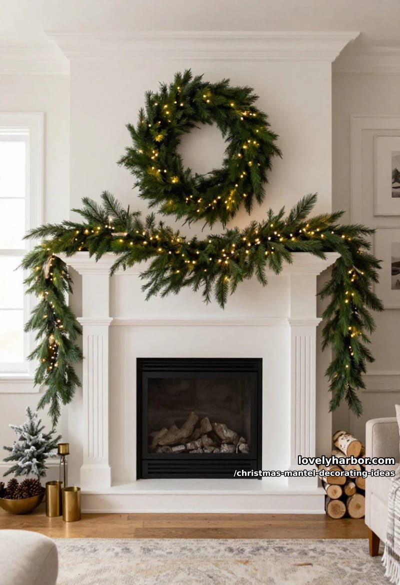Christmas Mantel Decorating Ideas That Actually Hold Up All Season 3 buy roughly twice the garland you think you need, then drape it 2