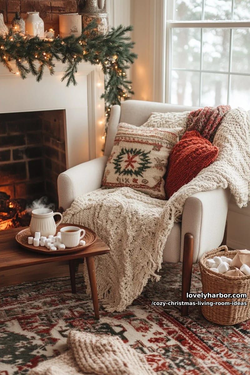 carve out a cocoa corner you can reach without standing up 1