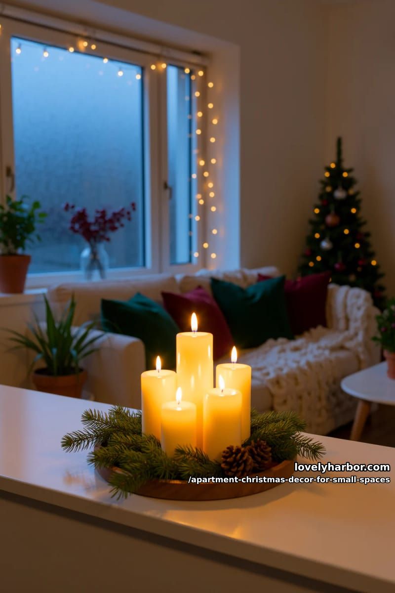 cluster flameless led candles (and check your lease before you light a real one) 1