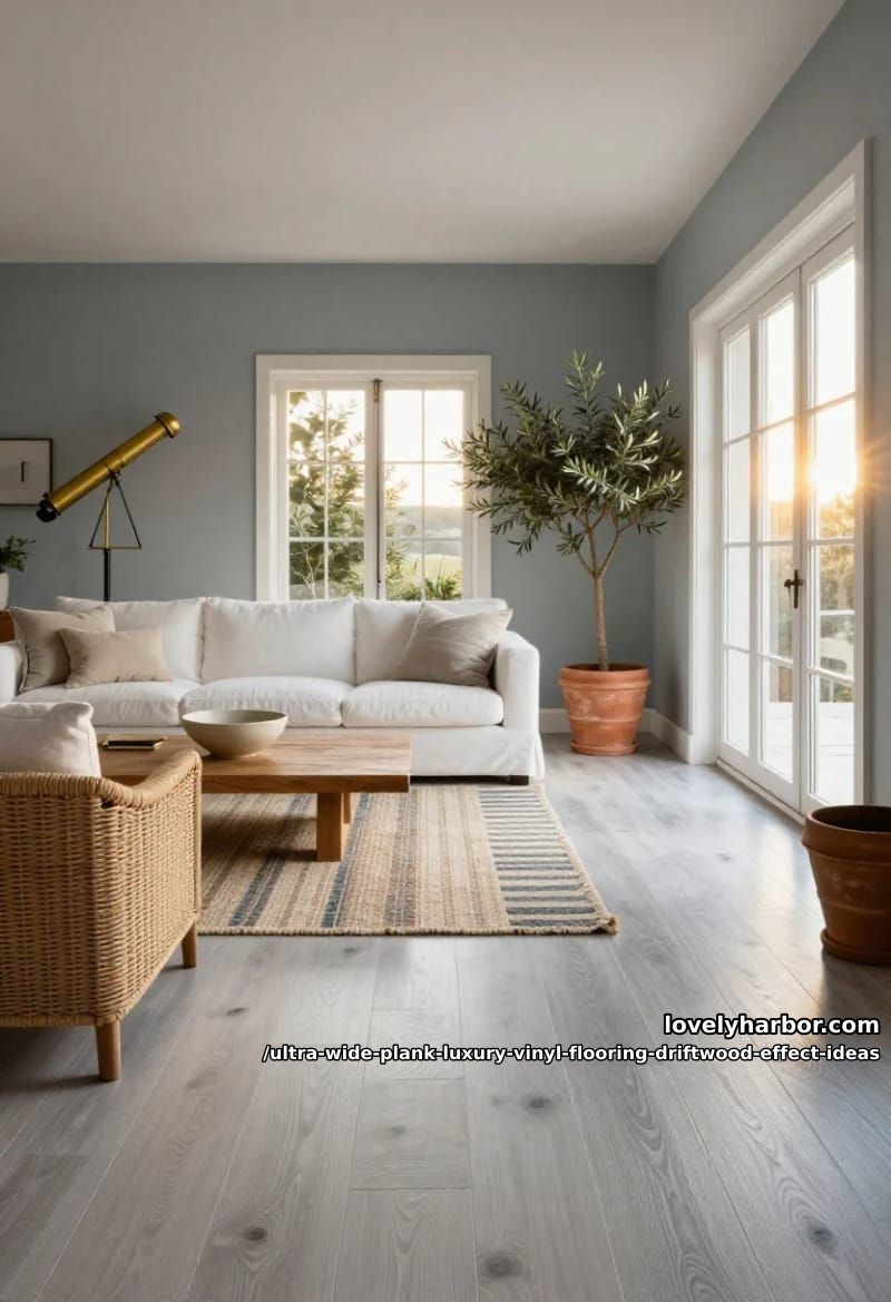 Wide Plank Driftwood LVP: 11 Design Ideas That Don't Read "Beach House" 15 coastal, the smart way 1