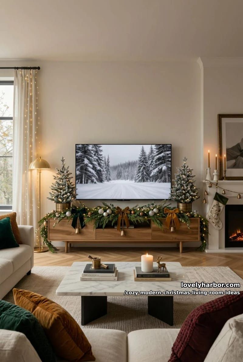 decorate around the television instead of pretending it's invisible 1