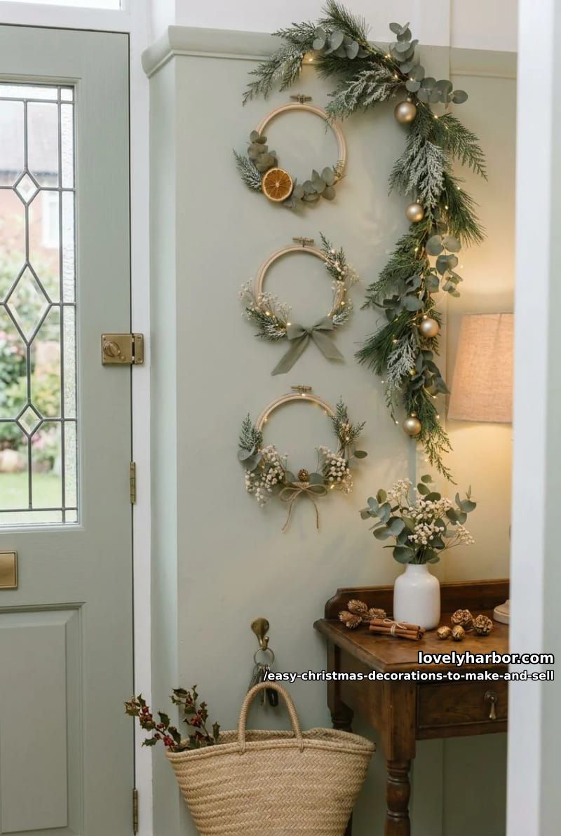 embroidery hoop mini wreaths 1