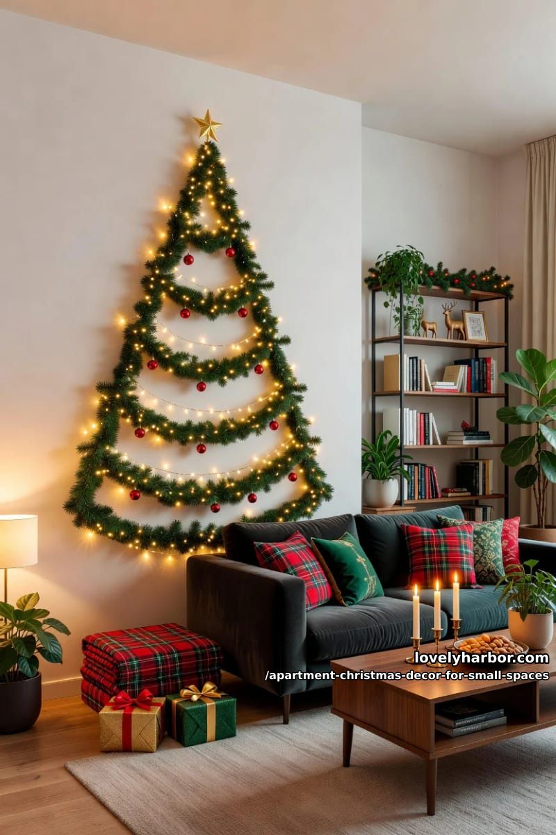hang a flat wall tree where no floor tree fits 1