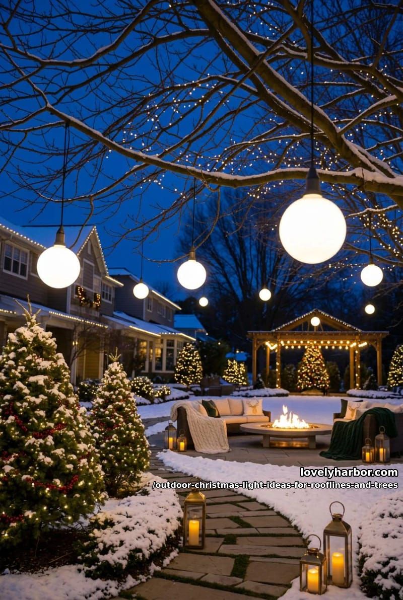 hang oversized g50 globes in a bare canopy 1