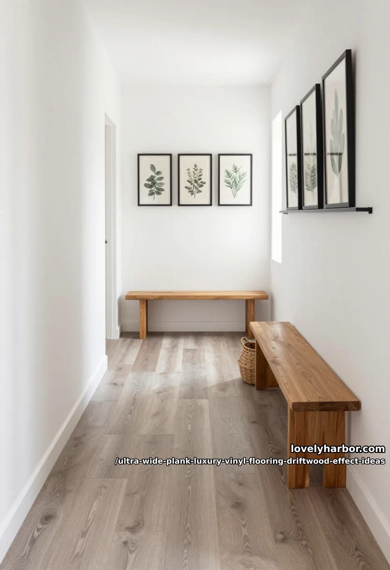 Wide Plank Driftwood LVP: 11 Design Ideas That Don't Read "Beach House" 7 mixed-width planks for actual visual rhythm 1