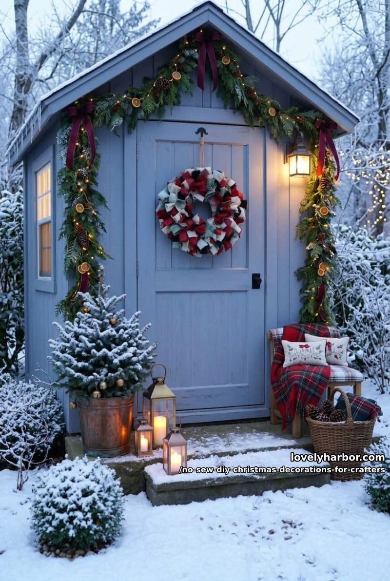 no-sew rag strip wreath 1
