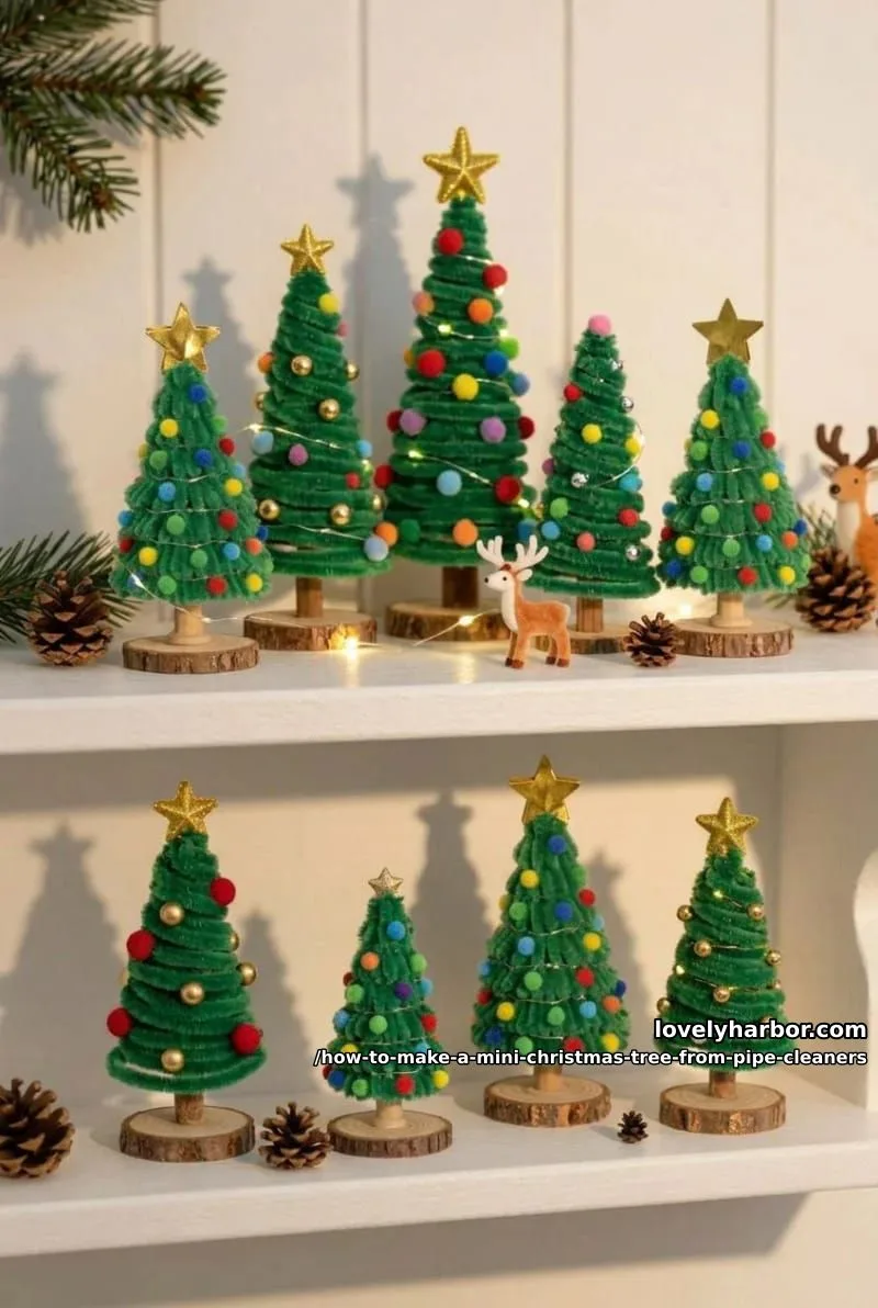 How to Make a Mini Christmas Tree From Pipe Cleaners 13 plan a whole forest in one sitting 1