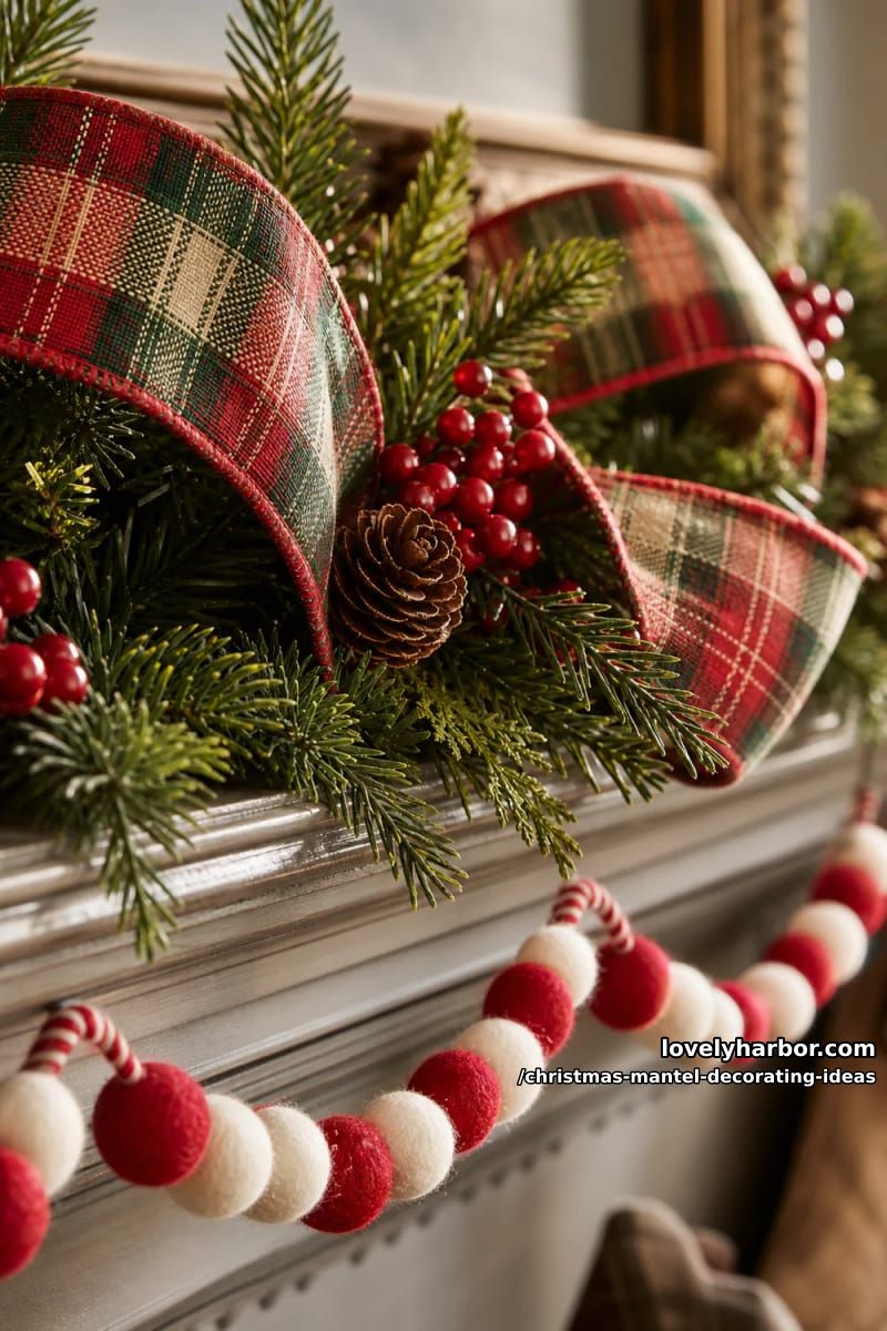 run ribbon, beads, or pom-pom garland as a second horizontal line 1