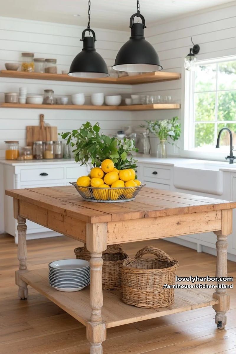 rustic wooden table, ornate turned legs, and visible wood grain. 1