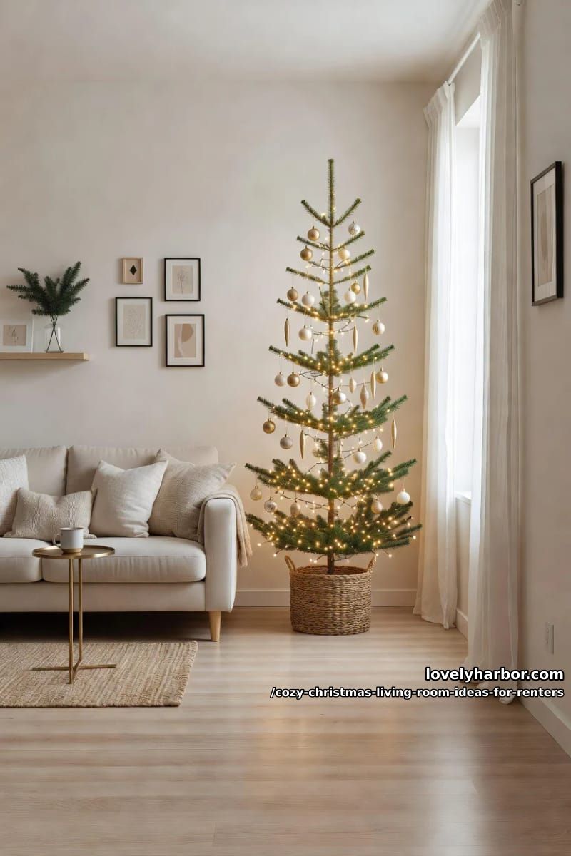 size the christmas tree to a rental footprint 1