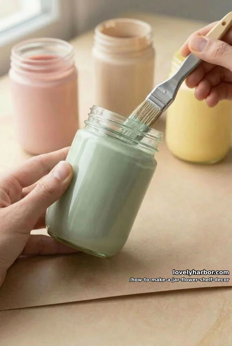 step 1: prep and base-coat the jars 1