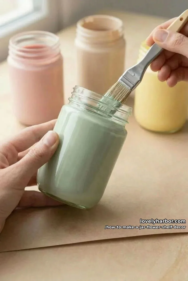 step 1: prep and base-coat the jars 1