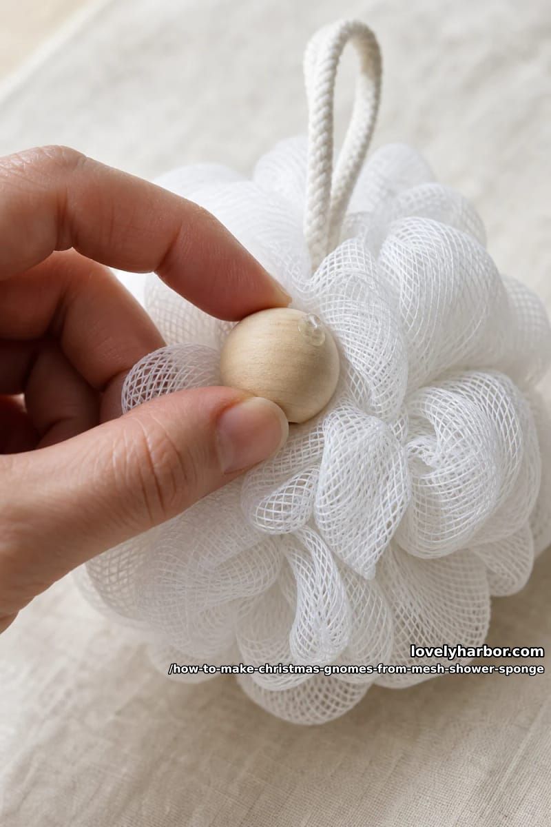 step 3: glue or stitch the nose 1
