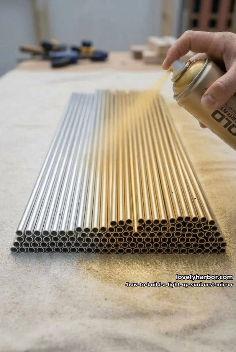 step 3: prime and paint every rod, before wiring 1