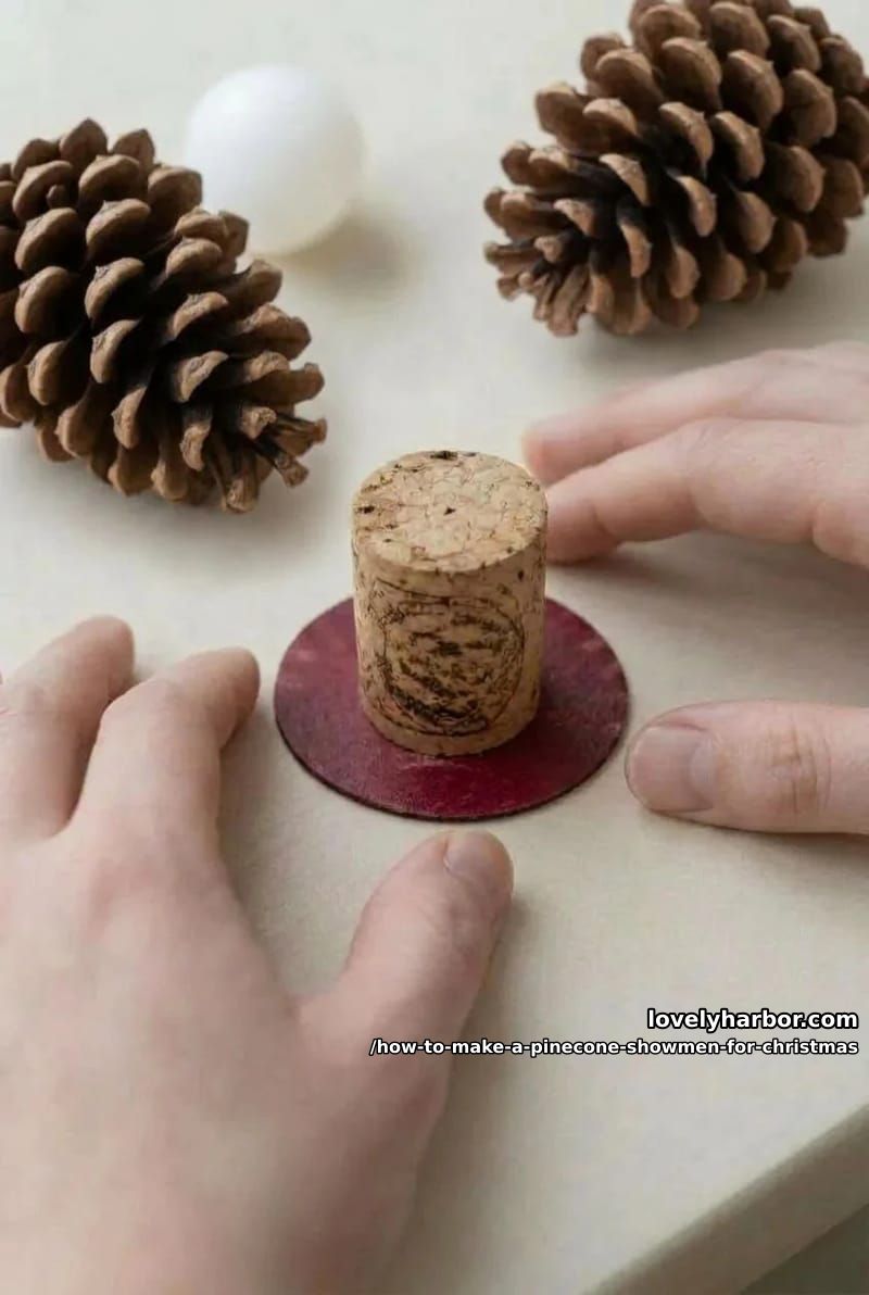 step 4: build the cork-and-cardboard hat 1