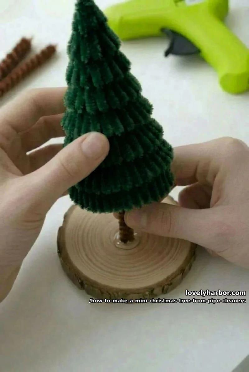 step 5: attach the cone and fluff 1