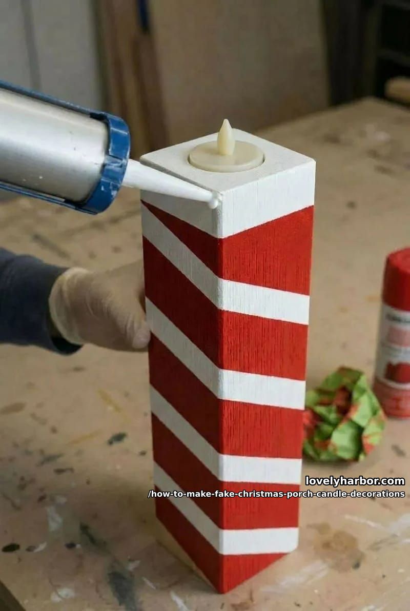 step 5: build the dripping wax 1