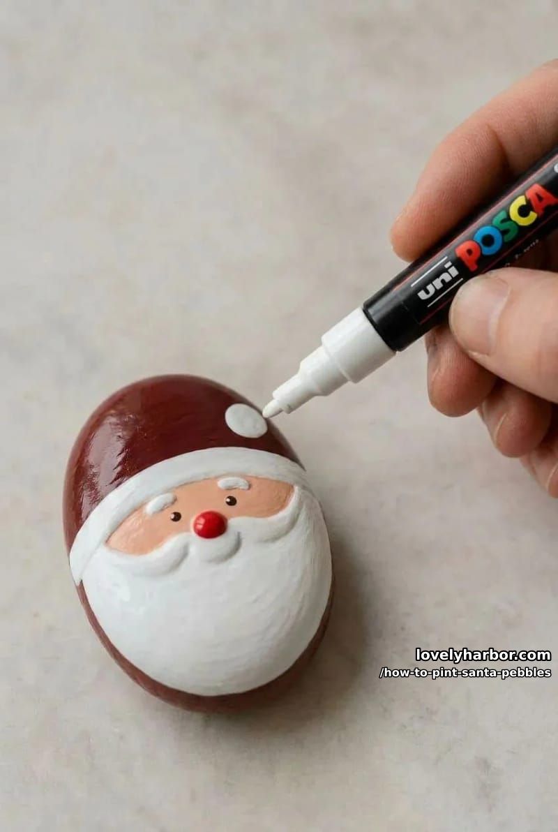 step 5: paint the eyes and nose 1