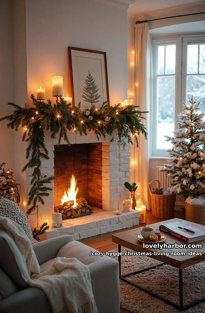 style the mantel low, or fake the fireplace if you rent 1