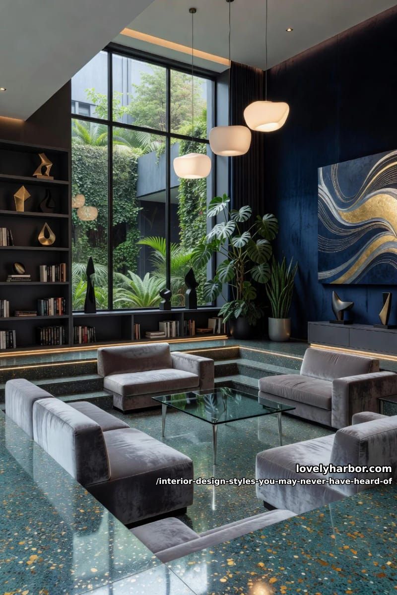 19 Interior Styles You May Never Have Heard Of, But Designers Keep Borrowing From 36 sunken utopian modern 11