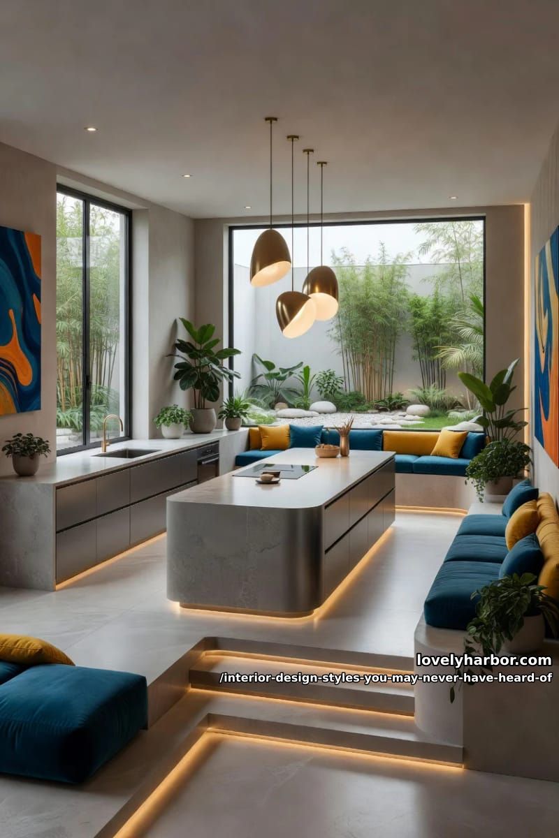 19 Interior Styles You May Never Have Heard Of, But Designers Keep Borrowing From 39 sunken utopian modern 13