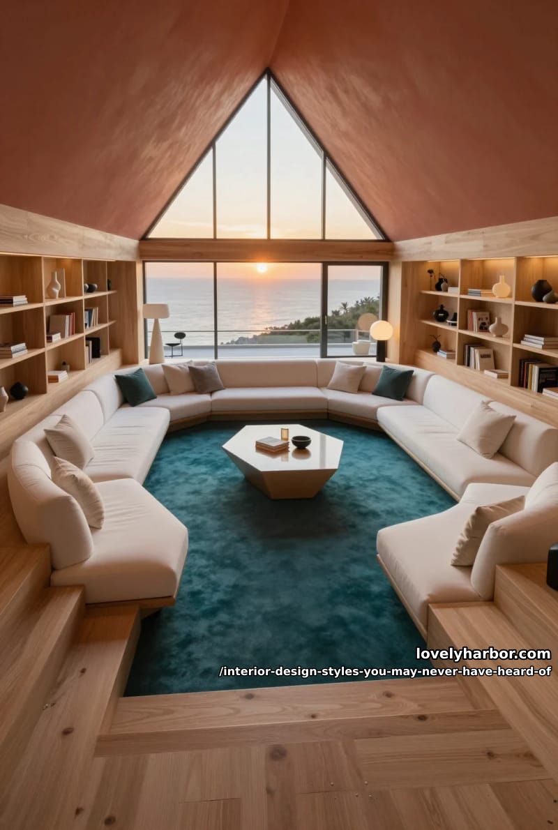 19 Interior Styles You May Never Have Heard Of, But Designers Keep Borrowing From 35 sunken utopian modern 34