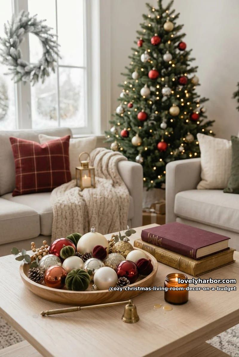 thrift your christmas ornaments and commit to one finish 1