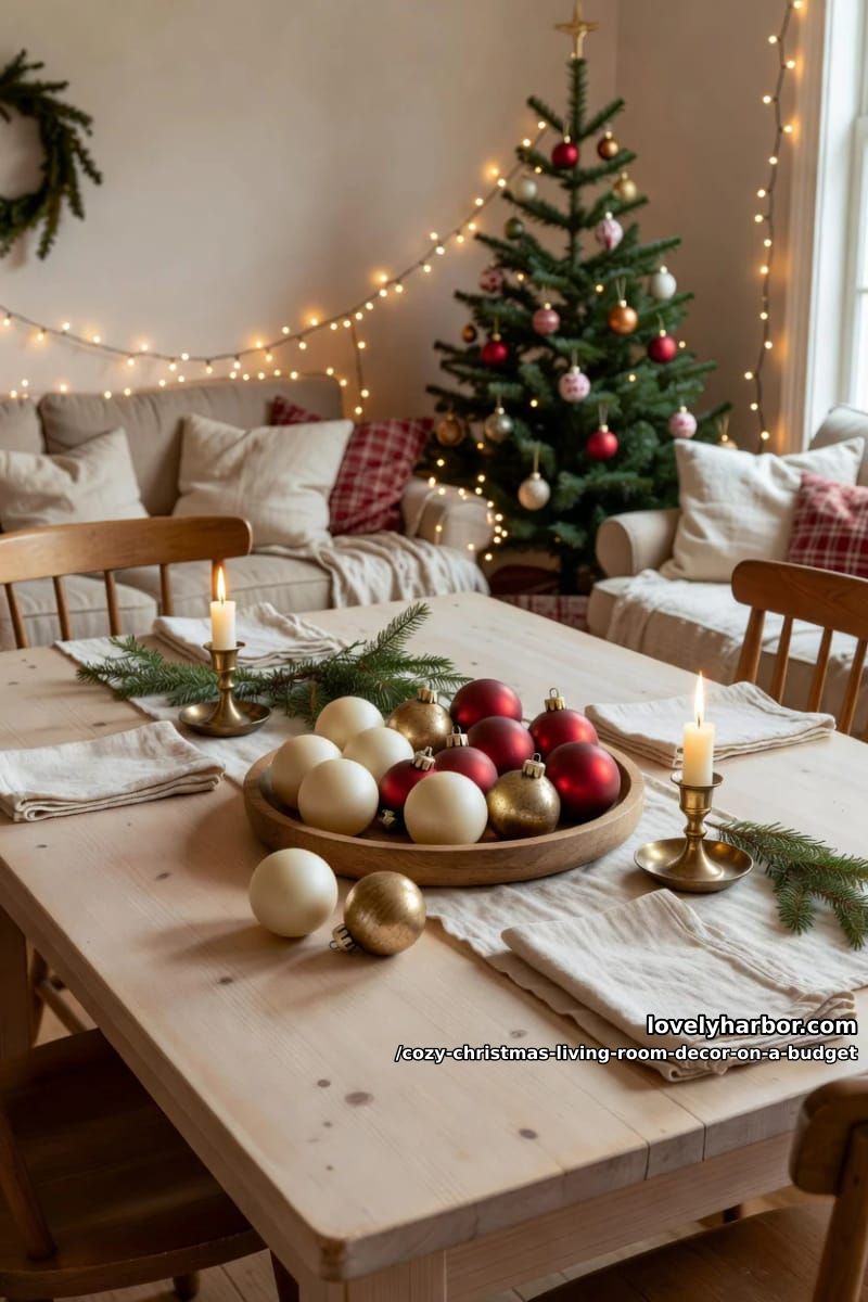thrift your christmas ornaments and commit to one finish 1