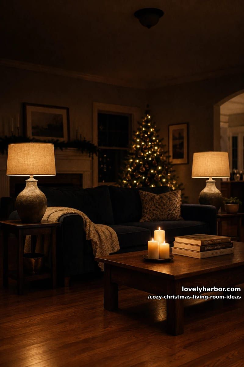trade the overhead light for table lamps and a 2700k glow 1