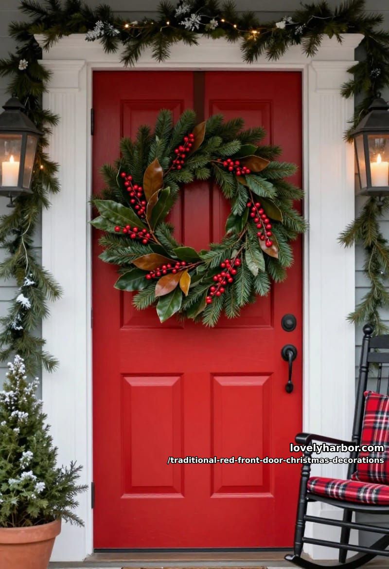 use real winterberry and magnolia, not plastic berry picks 1