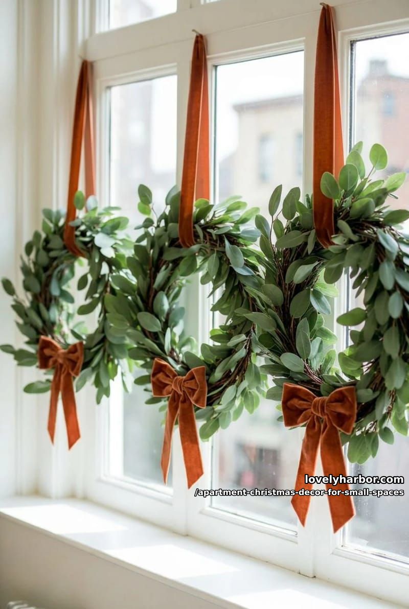 Apartment Christmas Decor for Small Spaces: 11 Renter-Friendly Ideas That Won't Cost You Your Deposit 24 use removable window film and decals, not anything permanent 23
